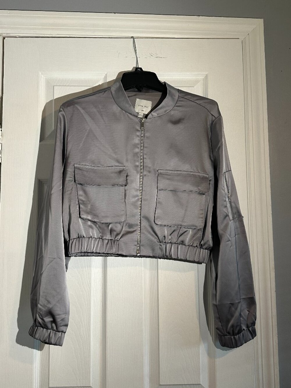 Lovetree Design Women's Grey and Silver Jacket